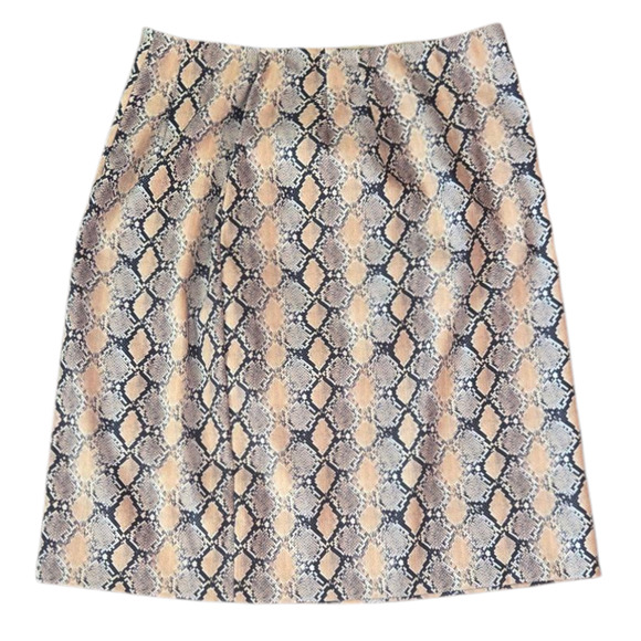 Vintage Linda Segal Snake Print Skirt Size 10 - Picture 4 of 5